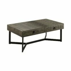 2pc Craddock Coffee Table Set Dark Oak - miBasics