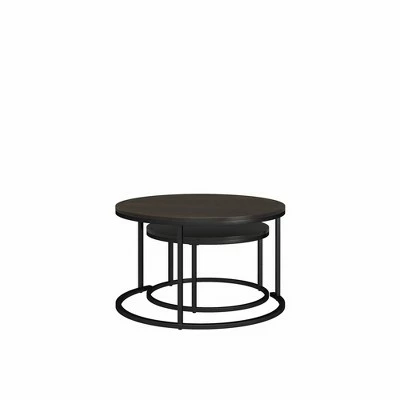 Room & Joy Claret Nesting Coffee and End Table Bundle Espresso/Black Metal - Room & Joy 8 Room & Joy Claret Nesting Coffee and End Table Bundle Espresso/Black Metal - Room & Joy - Image 6