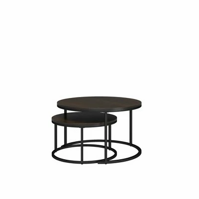 Room & Joy Claret Nesting Coffee and End Table Bundle Espresso/Black Metal - Room & Joy 9 Room & Joy Claret Nesting Coffee and End Table Bundle Espresso/Black Metal - Room & Joy - Image 7