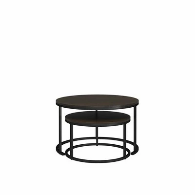 Room & Joy Claret Nesting Coffee and End Table Bundle Espresso/Black Metal - Room & Joy 11 Room & Joy Claret Nesting Coffee and End Table Bundle Espresso/Black Metal - Room & Joy - Image 9