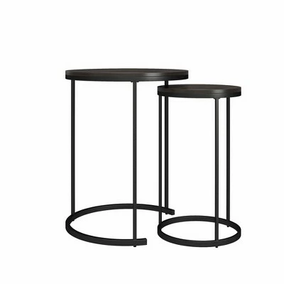Room & Joy Claret Nesting Coffee and End Table Bundle Espresso/Black Metal - Room & Joy 12 Room & Joy Claret Nesting Coffee and End Table Bundle Espresso/Black Metal - Room & Joy - Image 10