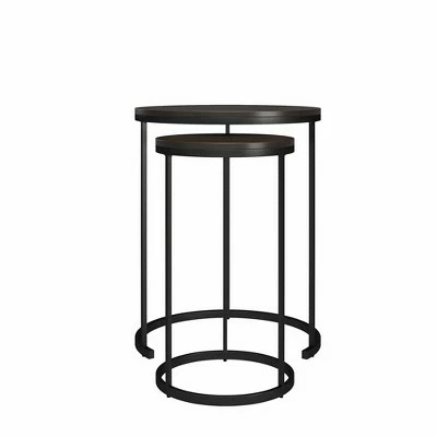 Room & Joy Claret Nesting Coffee and End Table Bundle Espresso/Black Metal - Room & Joy 14 Room & Joy Claret Nesting Coffee and End Table Bundle Espresso/Black Metal - Room & Joy - Image 12