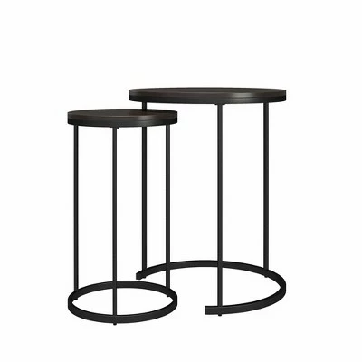 Room & Joy Claret Nesting Coffee and End Table Bundle Espresso/Black Metal - Room & Joy 15 Room & Joy Claret Nesting Coffee and End Table Bundle Espresso/Black Metal - Room & Joy - Image 13