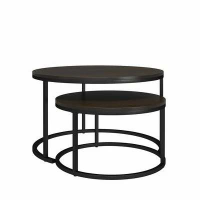 Room & Joy Claret Nesting Coffee and End Table Bundle Espresso/Black Metal - Room & Joy 16 Room & Joy Claret Nesting Coffee and End Table Bundle Espresso/Black Metal - Room & Joy - Image 14