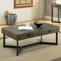 2pc Craddock Coffee Table Set Dark Oak - miBasics -Side Tables Sales unnamed file 908