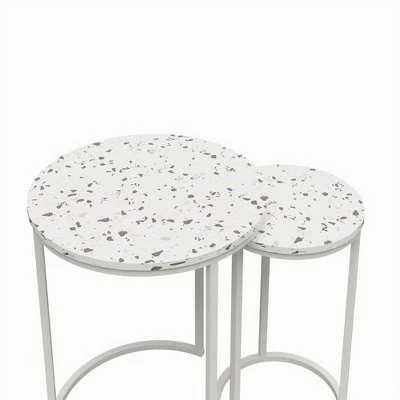 Amelia Nesting Tables Terrazzo - Cosmoliving By Cosmopolitan 5 Amelia Nesting Tables Terrazzo - Cosmoliving By Cosmopolitan - Image 3