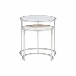 Powell Company Francis Nesting Tables White - Powell -Side Tables Sales unnamed file 9110