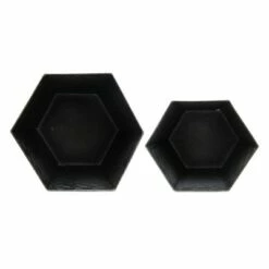 Set of 2 Black Metal Accent Tables - Foreside Home & Garden -Side Tables Sales unnamed file 9154