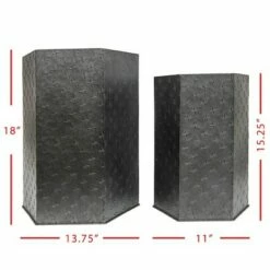 Set of 2 Black Metal Accent Tables - Foreside Home & Garden -Side Tables Sales unnamed file 9156