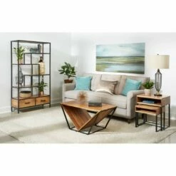 Set of 2 Giocoso Nesting Tables Brown/Black - Treasure Trove Accents -Side Tables Sales unnamed file 9169