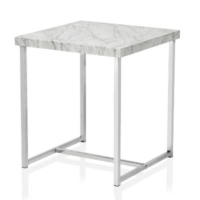 3pc Marisca Coffee Table Set White/Chrome - miBasics 5 3pc Marisca Coffee Table Set White/Chrome - miBasics - Image 3