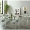 2pc Kritzy Glass Top Coffee Table Set Chrome - miBasics 2 2pc Kritzy Glass Top Coffee Table Set Chrome - miBasics -Side Tables Sales unnamed file 925