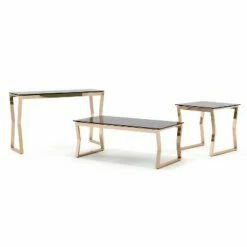 3pc Lindria Glass Top Coffee Table Set - miBasics Chrome -Side Tables Sales unnamed file 939