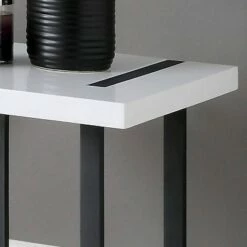 2pc Druse Coffee Table Set White/Black - miBasics -Side Tables Sales unnamed file 954