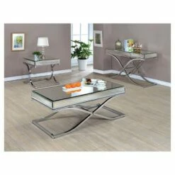 3pc Lila Occasional Table Set Chrome - HOMES: Inside + Out 11 3pc Lila Occasional Table Set Chrome - HOMES: Inside + Out -Side Tables Sales unnamed file 960