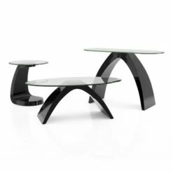 3pc Gummerton Glass Top Coffee Table Set - miBasics Black 13 3pc Gummerton Glass Top Coffee Table Set - miBasics Black -Side Tables Sales unnamed file 985