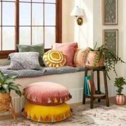 Opalhouse Designed With Jungalow Palermo Accent Table Daisy Webbing Brown - Opalhouse™ designed with Jungalow™